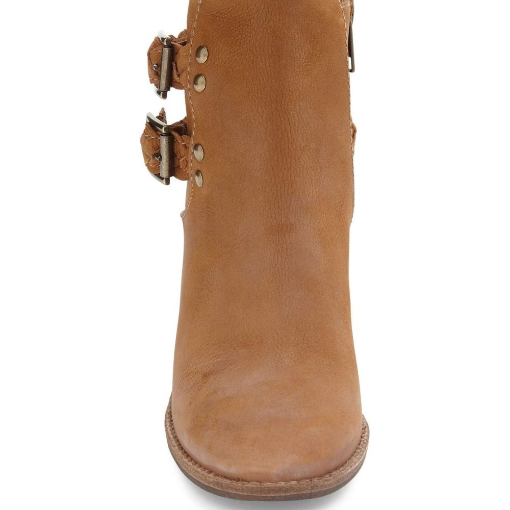 Steve Madden New BOOTS Braided Strap Ankle Leather Bootie NIB Women's 10 ๐HP - Picture 6 of 9